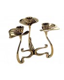 Канделябр три свечи ДИММАРК 01307, блестящая латунь