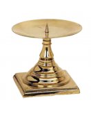 Подсвечник Диммарк 1184, блестящая и состаренная латунь