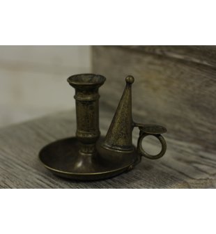 Подсвечник с колпаком для тушения свечи Диммарк 130143, состаренная латунь