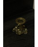 Подсвечник ДИММАРК Цветок 01214, блестящая латунь