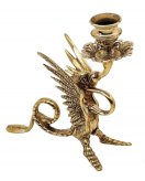 Подсвечник ДИММАРК Дракон 00137, блестящая латунь