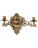 Подсвечник настенный ДИММАРК 00225, блестящая латунь