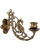 Подсвечник настенный ДИММАРК 00223, блестящая латунь