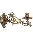 Подсвечник настенный ДИММАРК 00224, блестящая латунь