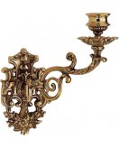 Подсвечник настенный ДИММАРК 00221, блестящая латунь