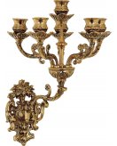 Канделябр настенный пять свечей ДИММАРК 00222, блестящая лаутнь