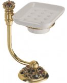 Мыльница (керамика) на подставке (цвет блестящий, декор блестящий) MARE