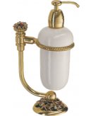 Дозатор для жидкого мыла (керамика) на подставке (цвет блестящий, декор блестящий) MARE