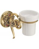 Стакан для ванной комнаты (керамика цвет блестящий, декор блестящий) MARE