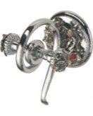 Крючок для ванной (цвет хром, декор состаренное серебро) MARE