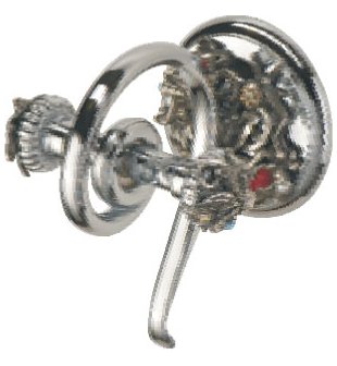 Крючок для ванной (цвет хром, декор состаренное серебро) MARE