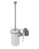 Щеткодержатель настенный (цвет хром, декор состаренное серебро) MARE