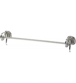 Держатель для полотенец (цвет хром, декор состаренное серебро) MARE