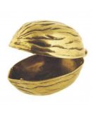 Шкатулка "Орех" 2.015 в блестящей латуни