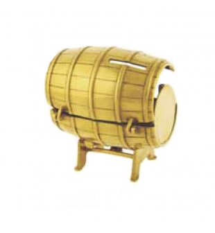 Копилка "Бочка" 1.508 в блестящей латуни
