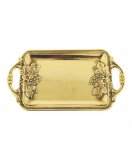 Поднос 1.640 в блестящей латуни