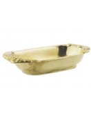 Тарелка овальная 1.630 в блестящей латуни