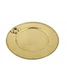 Тарелка круглая 2.010-1 в блестящей латуни