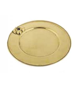 Тарелка круглая 2.010-1 в блестящей латуни