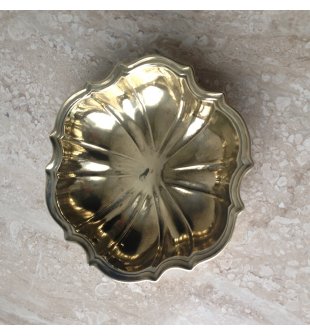 Тарелка глубокая фигурная 3.141 в блестящей латуни