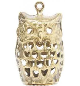 Держатель для свечей ДИММАРК Сова 11.0165, блестящая латунь