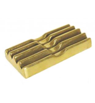 Держатель для карандашей и ручек  в блестящей латуни