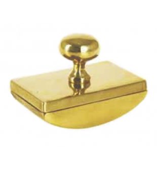 Пресс-папье в блестящей латуни