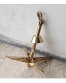 Пресс-папье "Якорь" в блестящей латуни