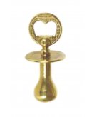 Открывалка для бутылок "Соска" в блестящей латуни