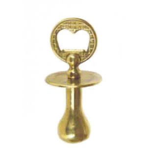 Открывалка для бутылок "Соска" в блестящей латуни