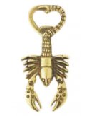 Открывалка для бутылок "Краб" в блестящей латуни