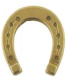 Подкова декоративная 2.220 в блестящей латуни