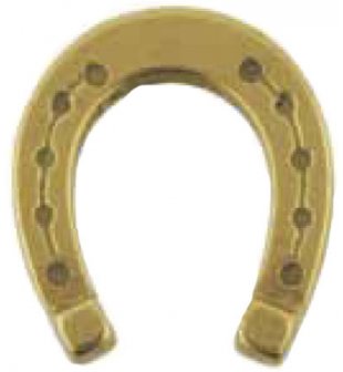 Подкова декоративная 2.220 в блестящей латуни