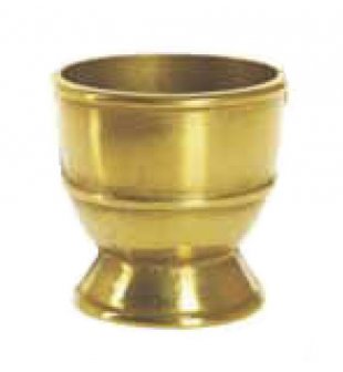 Подставка для яйца в блестящей латуни