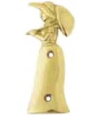 Аксессуар-табличка настенная для туалета "Женщина" в блестящей латуни