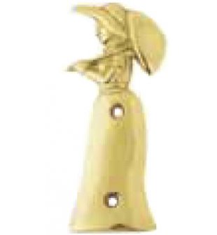 Аксессуар-табличка настенная для туалета "Женщина" в блестящей латуни