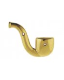 Аксессуар-табличка настенная для туалета "Трубка" в блестящей латуни