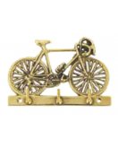 Вешалка "Велосипед" (3 крючка) в блестящей латуни