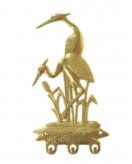 Держатель для ключей "Цапли" в блестящей латуни