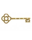 Держатель для ключей "Ключ" в блестящей латуни