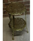 Столик Диммарк 00373, блестящая и античная латунь