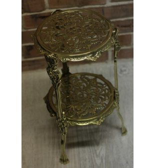 Столик Диммарк 00373, блестящая и античная латунь