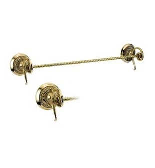 Держатель для полотенец в блестящей латуни