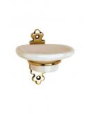 Мыльница/керамика в состаренной латуни