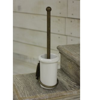 Щеткодержатель/керамика в состаренной латуни