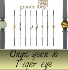 Новинки! Лестничные ограждения Grande Forge Onyx Green, Tiger Eye Edition