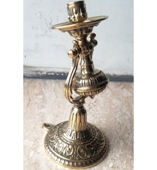 Подсвечник настенный 00135 Диммаркет в блестящей латуни