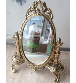 Зеркало Луи XVI Диммаркет 00601 в блестящей латуни