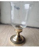 Подсвечник стекло 01333 в блестящей латуни