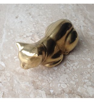 Аксессуар Кошка F-313 в блестящей латуни